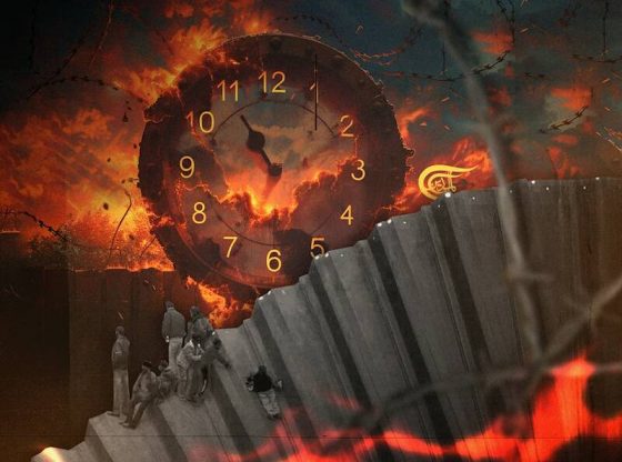 De wijzers van de regionale Armageddon klok wijzen elf