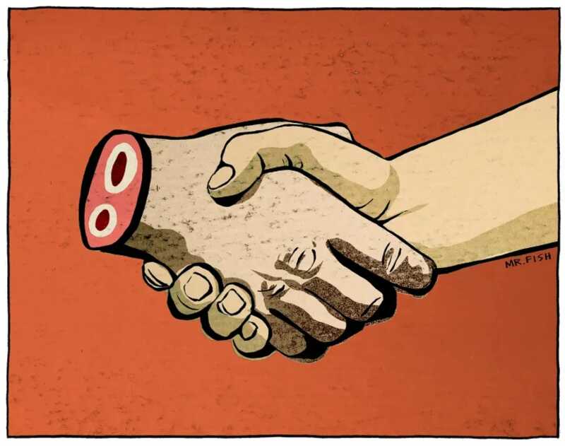 De staakt-het-vuren poppenkast