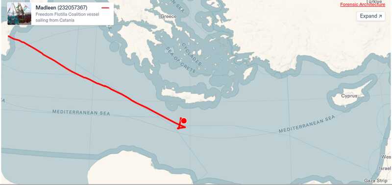 Madleen reageert op noodbericht voor vluchtelingen op zee